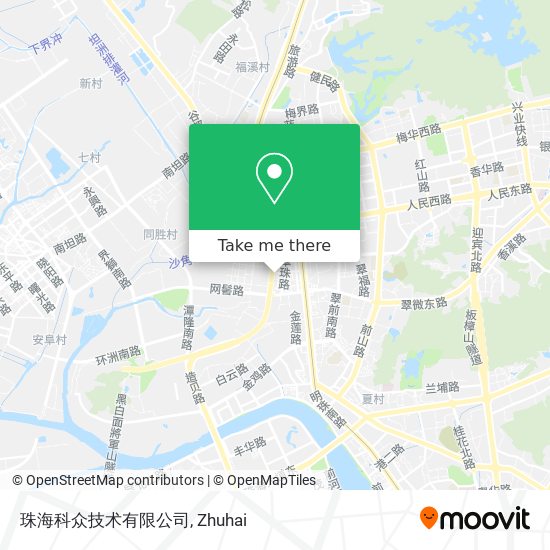 珠海科众技术有限公司 map