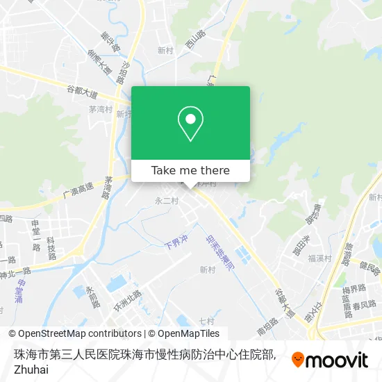 珠海市第三人民医院珠海市慢性病防治中心住院部 map