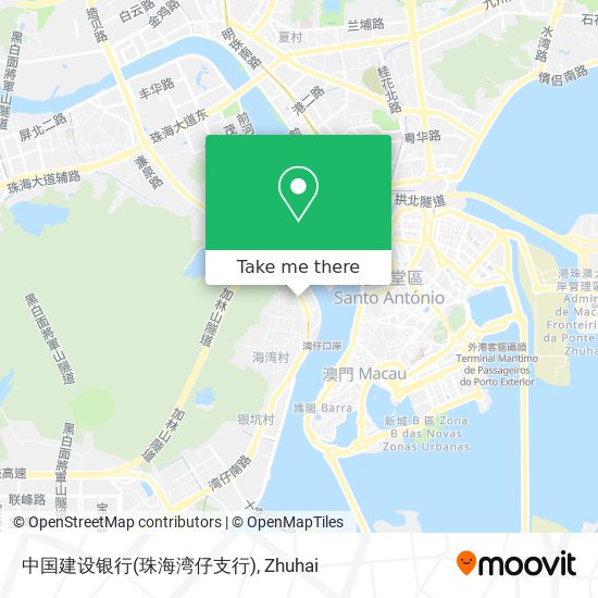 中国建设银行(珠海湾仔支行) map