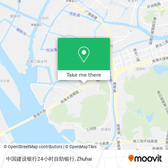 中国建设银行24小时自助银行 map