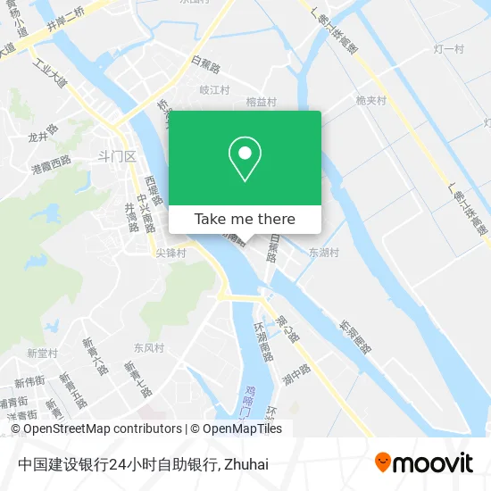 中国建设银行24小时自助银行 map
