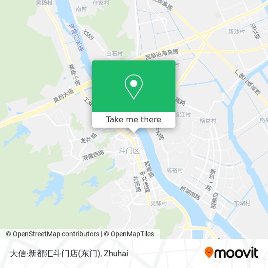大信·新都汇斗门店(东门) map