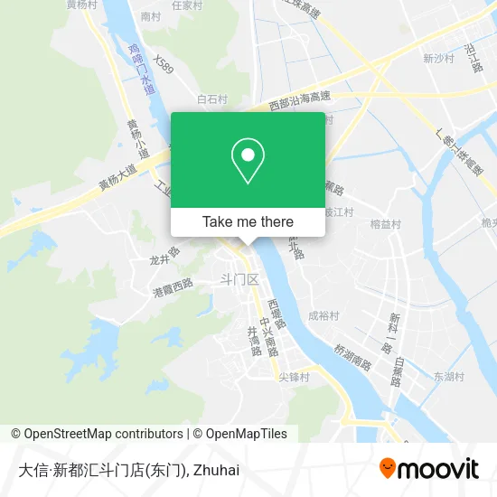 大信·新都汇斗门店(东门) map