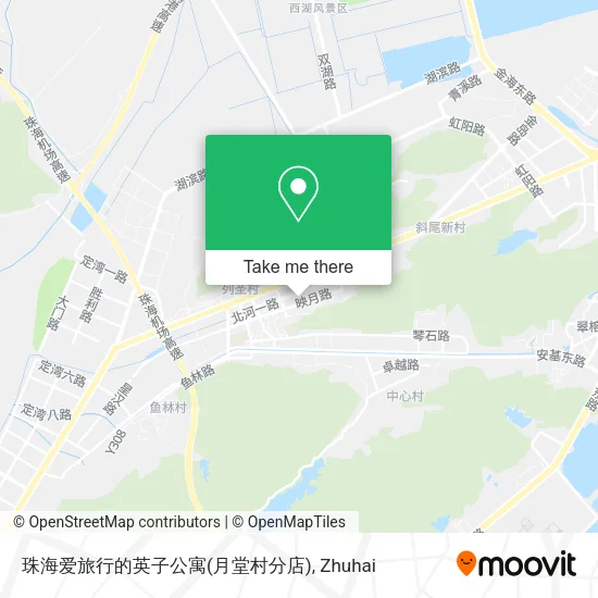 珠海爱旅行的英子公寓(月堂村分店) map