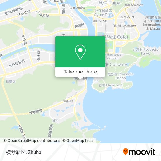横琴新区 map