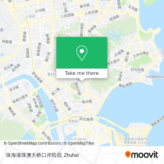 珠海港珠澳大桥口岸民宿 map