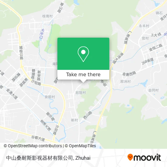 中山桑耐斯影视器材有限公司 map