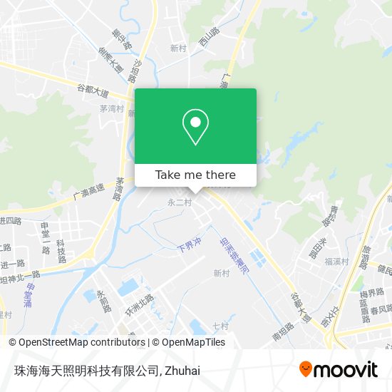 珠海海天照明科技有限公司 map