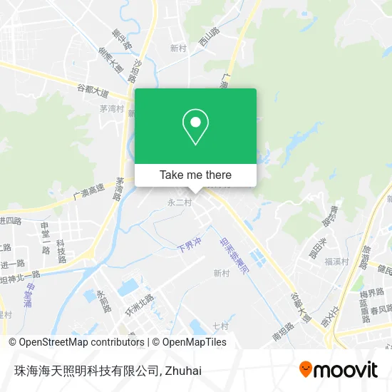 珠海海天照明科技有限公司 map