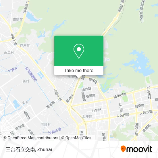 三台石立交南 map