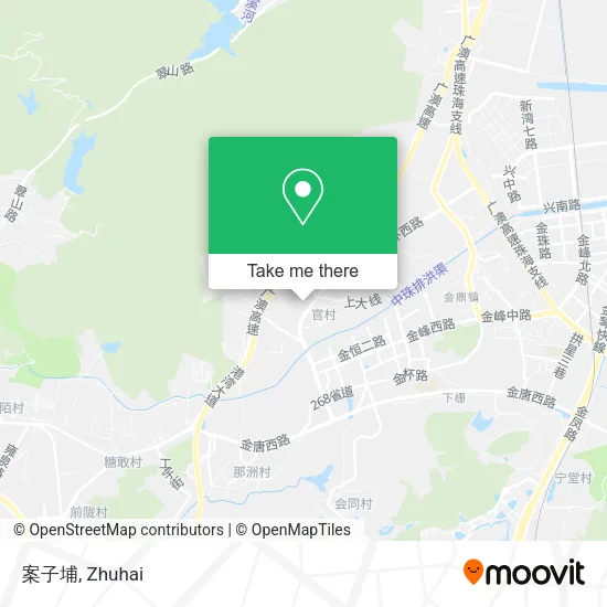 案子埔 map