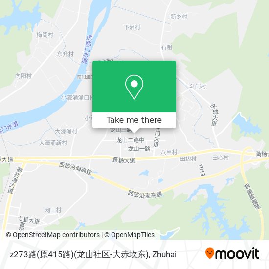 z273路(原415路)(龙山社区-大赤坎东) map