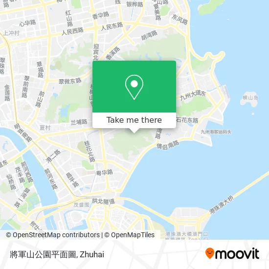 將軍山公園平面圖 map