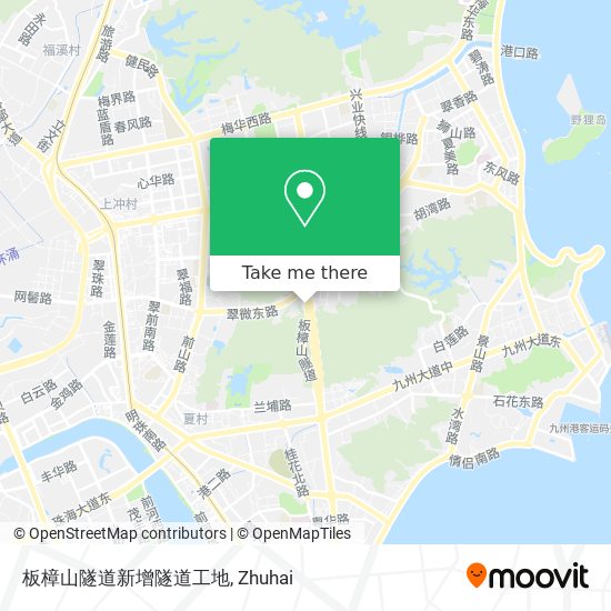 板樟山隧道新增隧道工地 map
