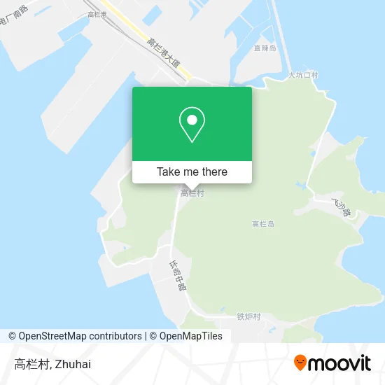 高栏村 map