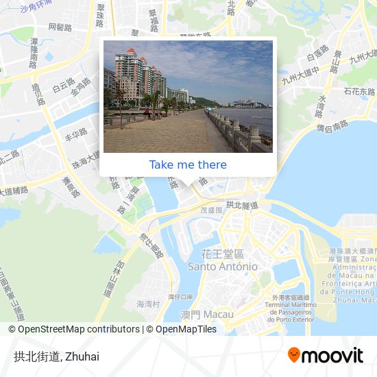 拱北街道 map