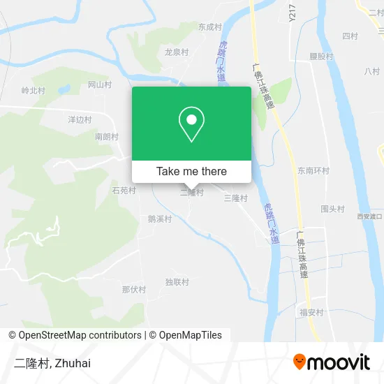 二隆村 map