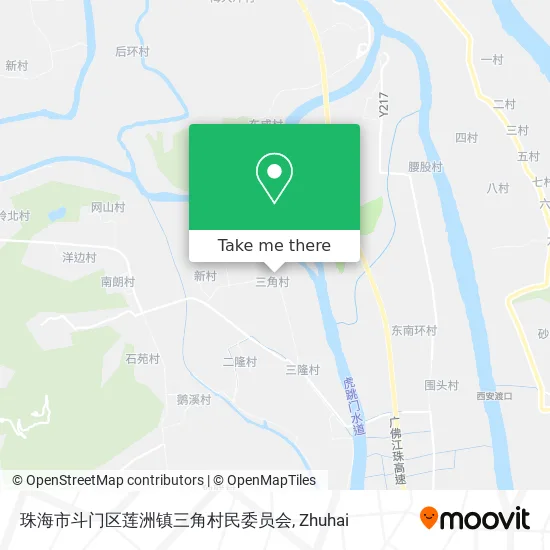 珠海市斗门区莲洲镇三角村民委员会 map