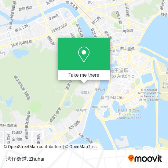 湾仔街道 map