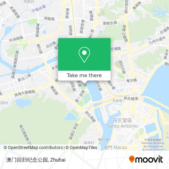 澳门回归纪念公园 map