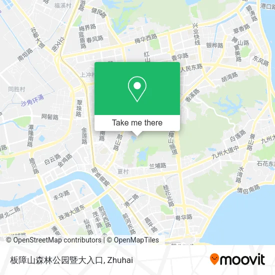 板障山森林公园暨大入口 map