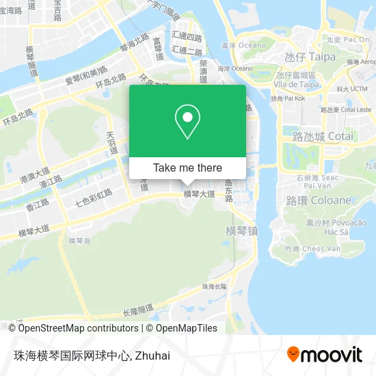 珠海横琴国际网球中心 map