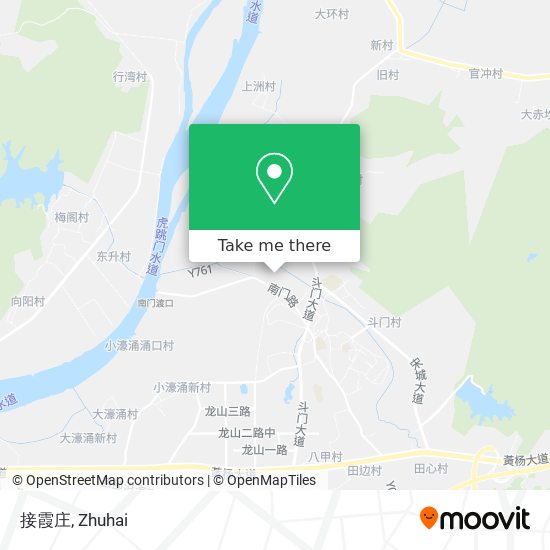 接霞庄 map