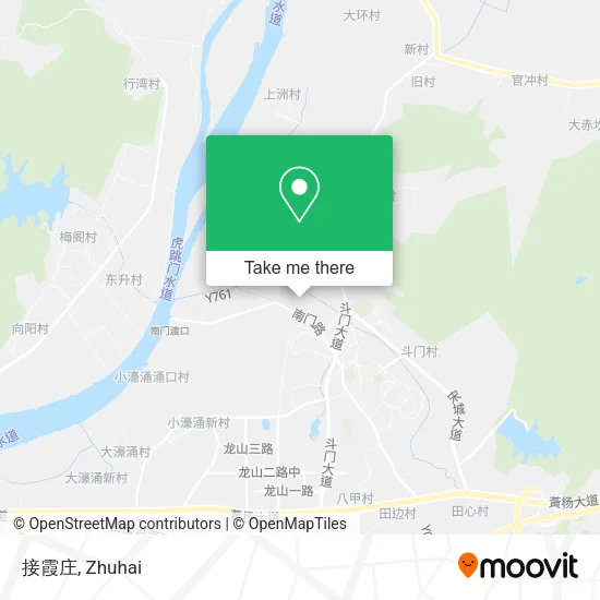 接霞庄 map