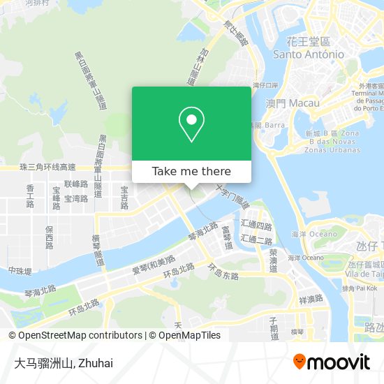 大马骝洲山 map