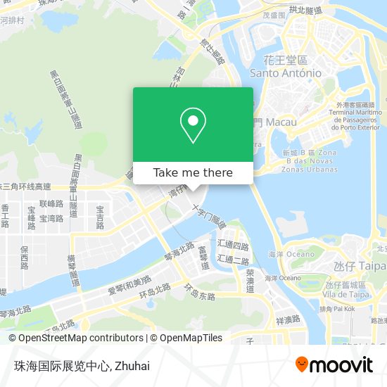 珠海国际展览中心 map
