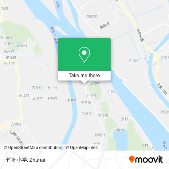 竹洲小学 map