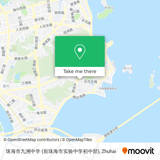 珠海市九洲中学 (前珠海市实验中学初中部) map