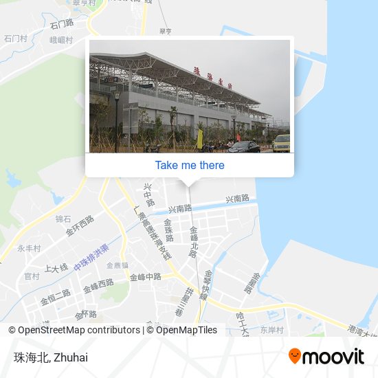 珠海北 map