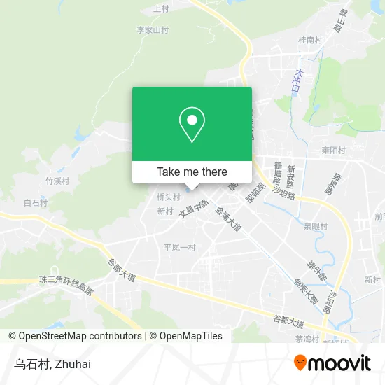 乌石村 map