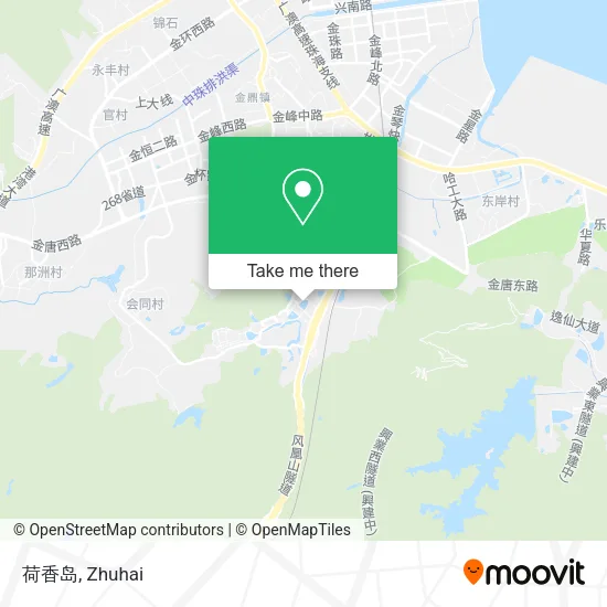 荷香岛 map