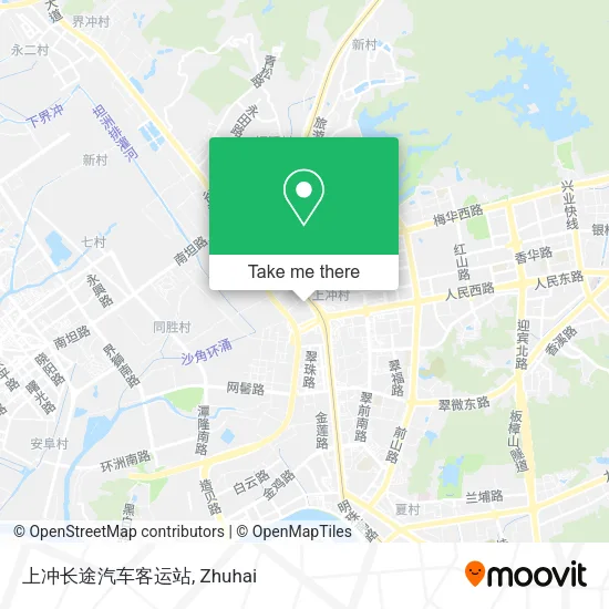 上冲长途汽车客运站 map