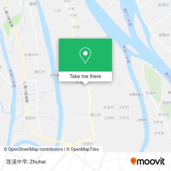 莲溪中学 map
