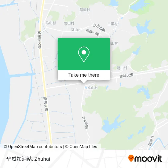 华威加油站 map