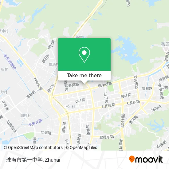 珠海市第一中学 map
