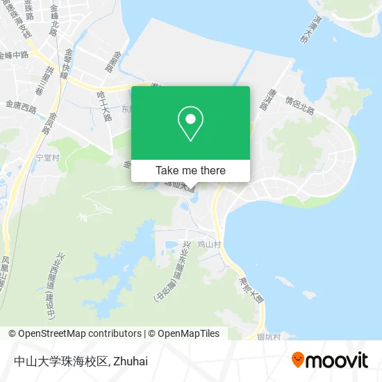 中山大学珠海校区 map