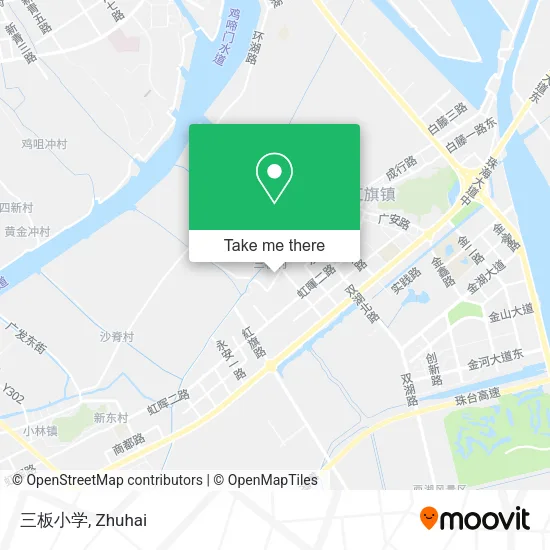 三板小学 map