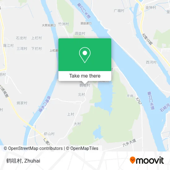 鹤咀村 map