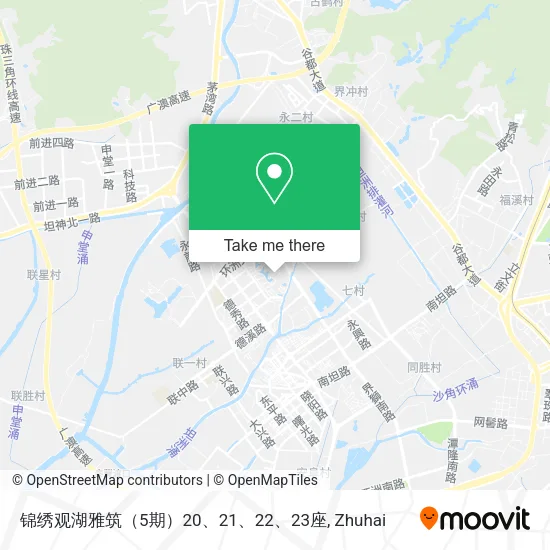 锦绣观湖雅筑（5期）20、21、22、23座 map