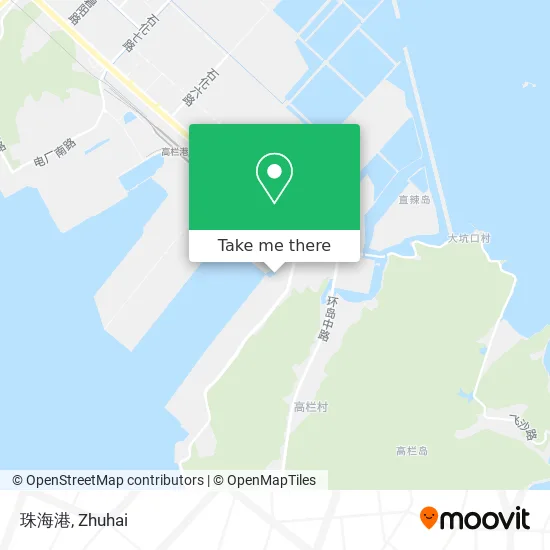 珠海港 map