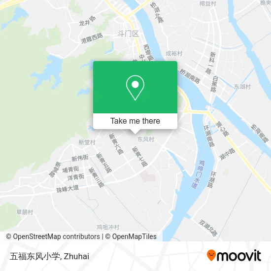 五福东风小学 map