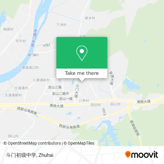 斗门初级中学 map