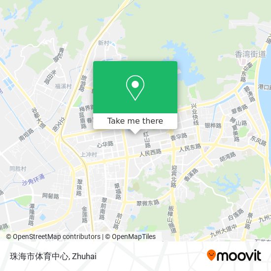 珠海市体育中心 map