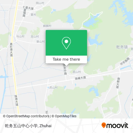 乾务五山中心小学 map