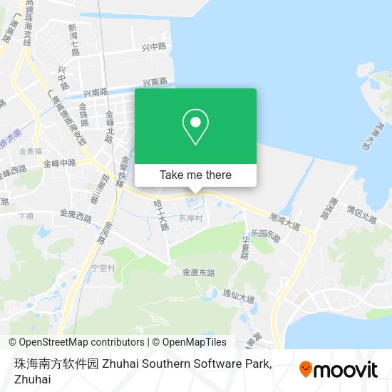 珠海南方软件园 Zhuhai Southern Software Park map