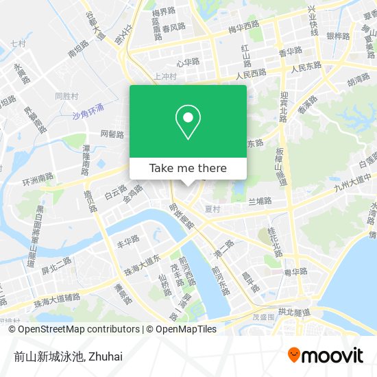 前山新城泳池 map